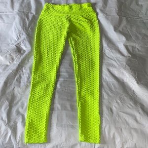 MitaOGirl lime green leggings size medium.